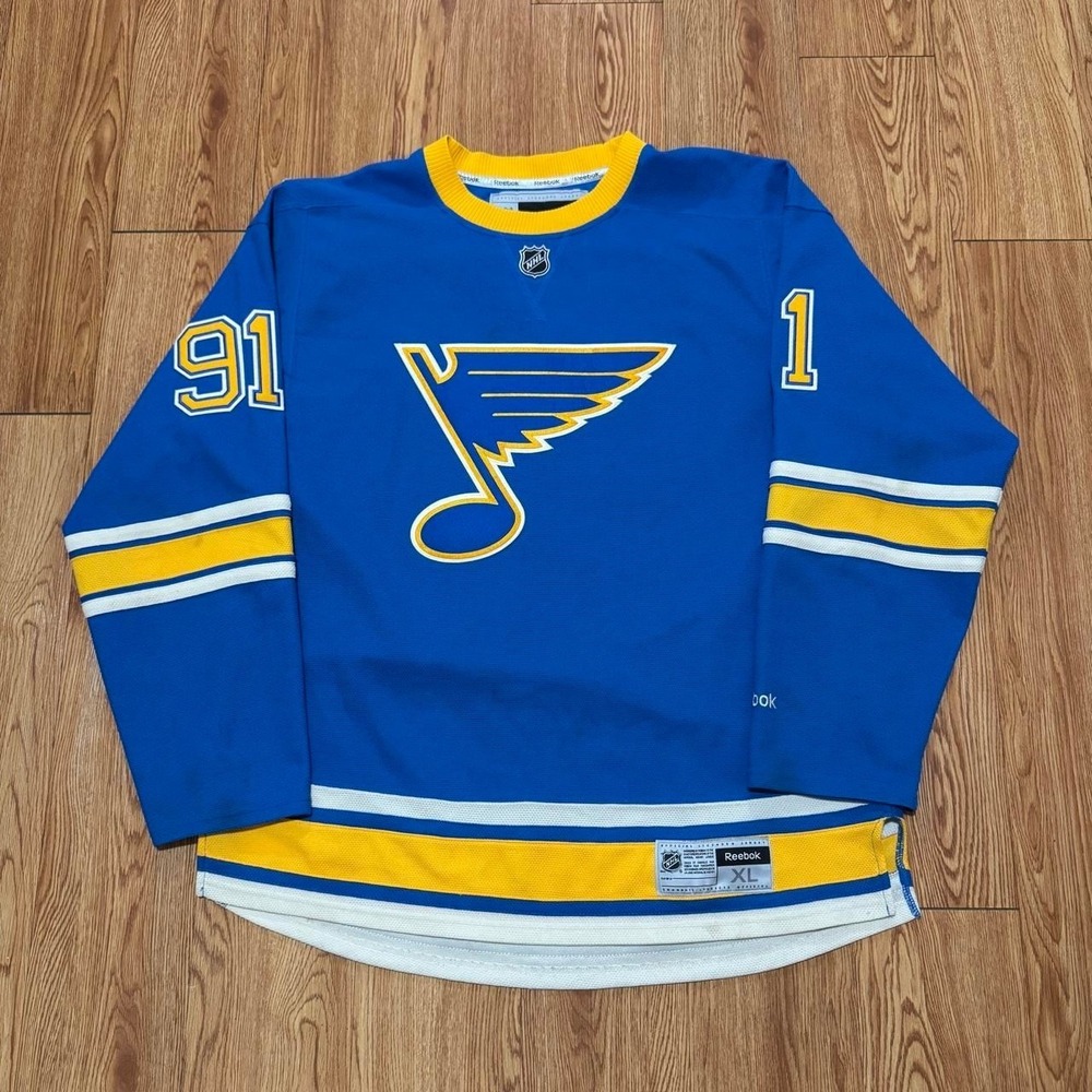 Saint Louis Blues Men's Jersey XL Reebok Embroidered Winter Classic Tarasenko